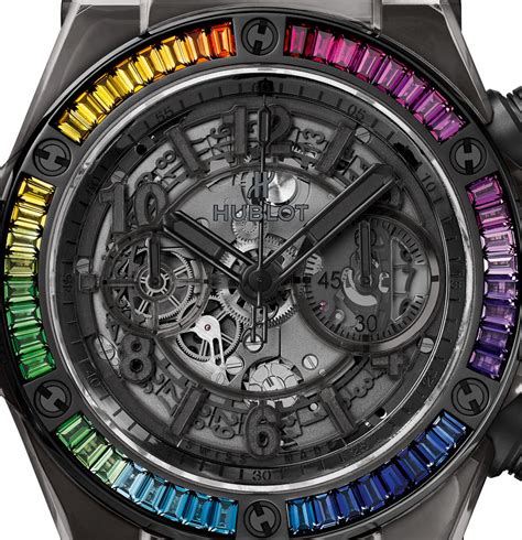 hublot big bang unico all black sapphire rainbow replica|hublot big bang unico integral.